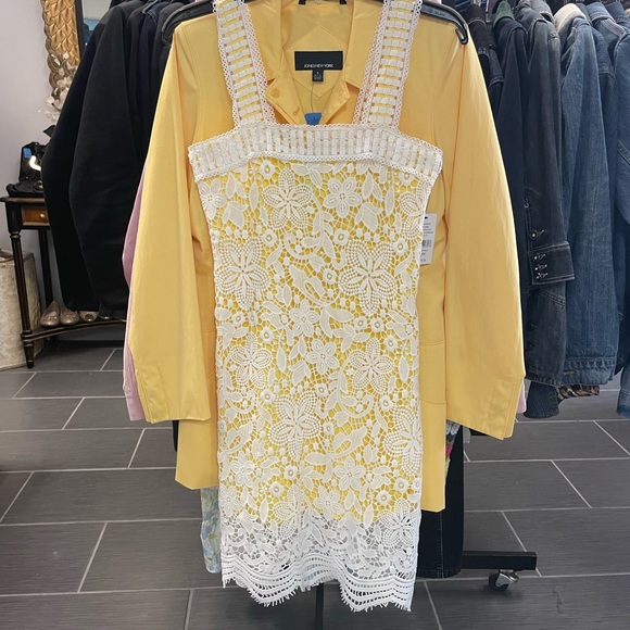 Design Lab Lord & Taylor Dresses Lord Taylor Design Lab Yellow Lace